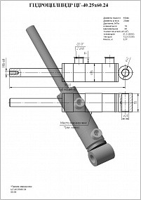 Гидроцилиндр ЦГ-40.25х60.24