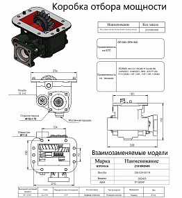 Коробка отбора мощности 21010ROHIR (HIPOMAK) Применяемость: Scania